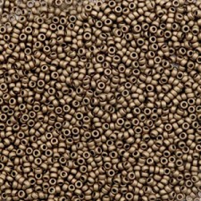 Miyuki rocailles Perlen 15/0 - Metallic matte dark bronze 15-2006
